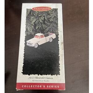 VINTAGE Hallmark Christmas Ornament 1996 #2 1955 Chevrolet Cameo All Amer Truck